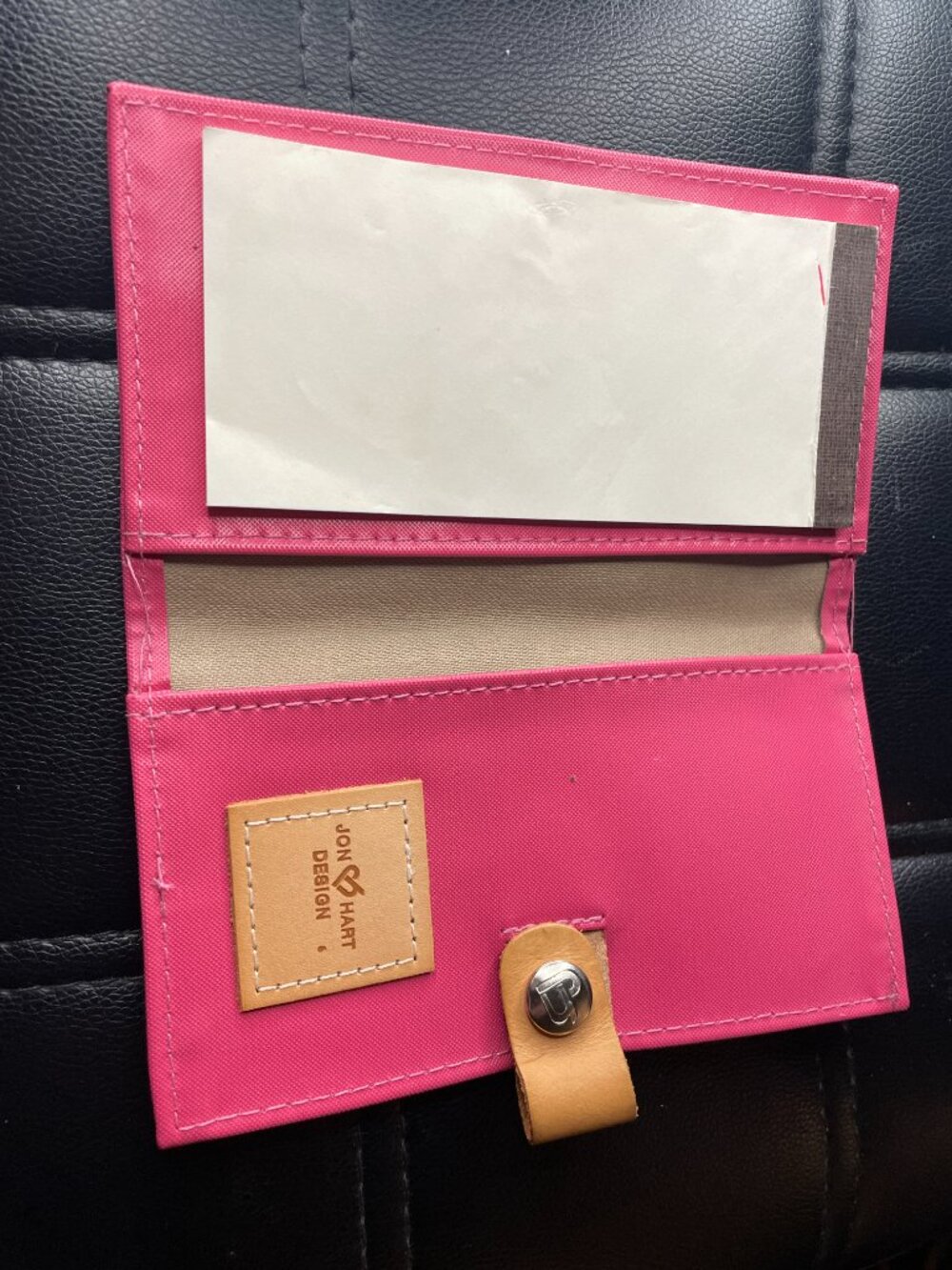 Jon Hart Pink Notepad Folio - Picture 3 of 9